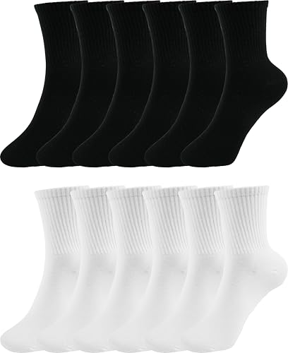 12 Pairs - 6 Black 6 White