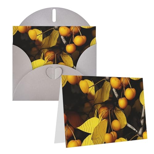 Cartes de vœux vierges haut de gamme avec enveloppes pour remerciements et fêtes