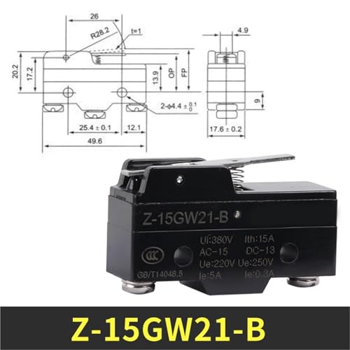 Interrupteur de fin course Z-15GW-B micro switch levier - 2