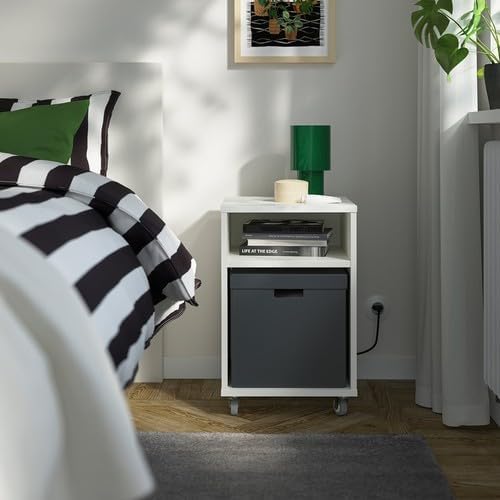 Amazon｜IKEA イケア 収納ボックス ふた付き チャコール 32×35×31cm