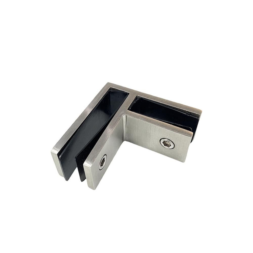 Jnchdghwa Silver Thickened Cast 304 Stainless Steel Shower Room Bathroom Partition Glass Fixing Clip Fixed Corner Code