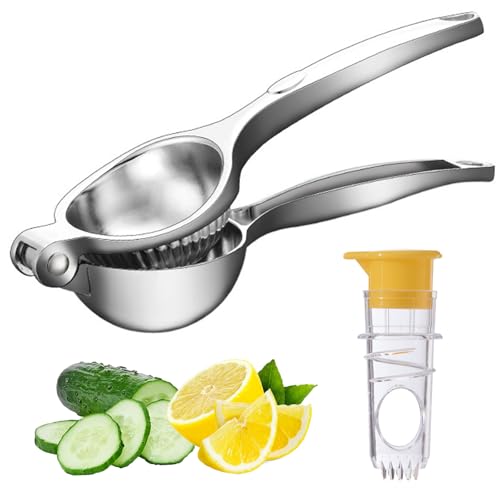 Zitronenpresse Handpresse 2er Set, Manuell Lemon Squeezer Hand Lemon Squeezer, Zitruspresse manuell Saftpresse für Bar, Küche, Restaurant