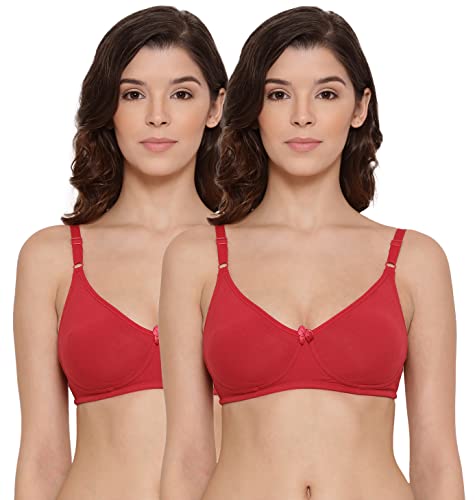 Image of Lyra Women's Moulded Encircled Bra(513) Pack of 2 White & Black,30B