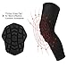 Knee Pads Compression Leg Sleeve Knee Sleeve for All Sports Wrestling Protector Gear, 1 Pair of Knee Paded(Black_2 Pack, Large)