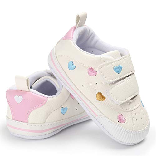 Image of E-FAK Baby Shoes Boys Girls Infant Sneakers Non-Slip Rubber Sole Toddler Crib First Walker Shoes