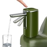 Automatic Touch Control Water Pump – Only for 5 Gallon,4.8, 3.5, 3.2Gal Water Containers, Portable Foldable Faucet for Camping, Hiking & Outdoor Use, Type-C Rechargeable, Leak-Proof & Lightweight