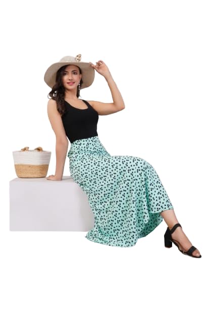 Image of Women's Printed Maxi Wraparound Skirt
