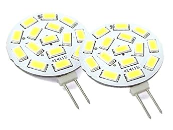 Foto di LEDLUX Lampadine LED G4 (2 Pezzi, Bianco Freddo 6000k), G4 Bispina, DC AC, 12V 24V, 3,5W, 350 Lumen, 15 SMD 5630, 10V-30V