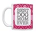 ThisWear Dog Gifts for Women Best Dog Mom Ever Dog Lover Gifts for Women 11oz Ceramic Coffee Mug with Handle