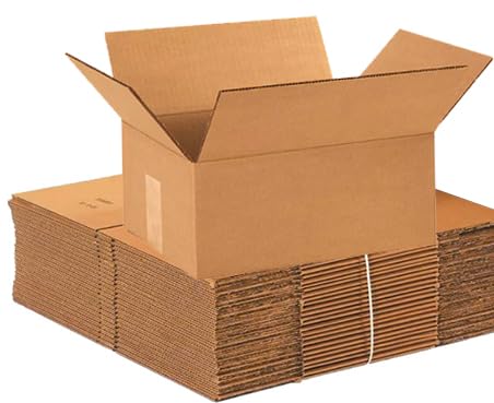 25 Pack 12 x 9 x 5 Corrugated Cardboard Boxes For Packing, Shipping, or Moving