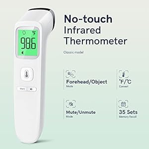   No-Touch-Thermometer-for-Adults-and-Kids-Fast-Accurate-Digital-Thermometer-with-Fever-Alarm-Silent-Mode-FSA-HSA-Eligible-Easy-to-use-Forehead-Thermometer-for-Babies-Kids-Elderly