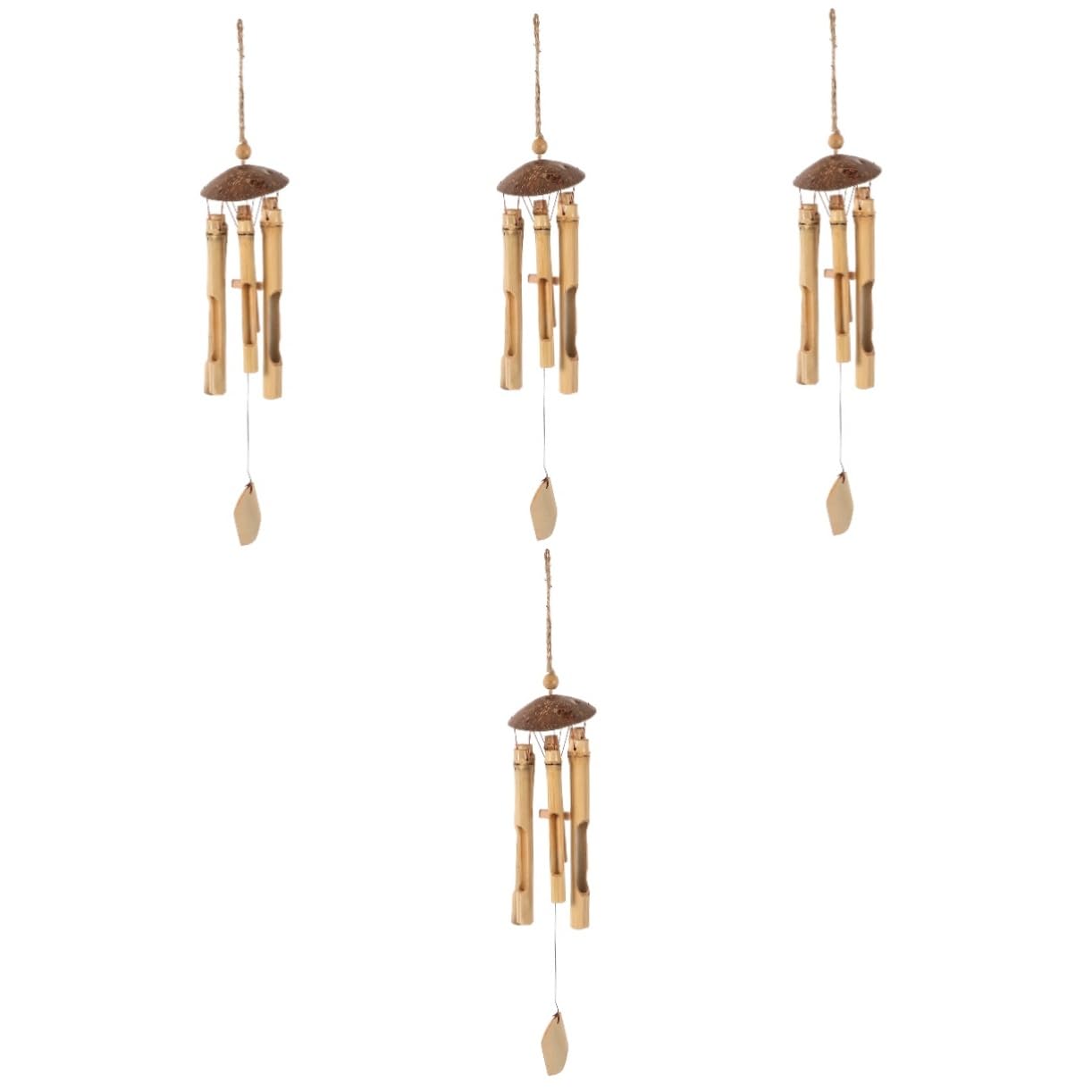 Yardwe Lot De 4 Carillons À Vent Son Profond Décoration Unique pour La Maison Et