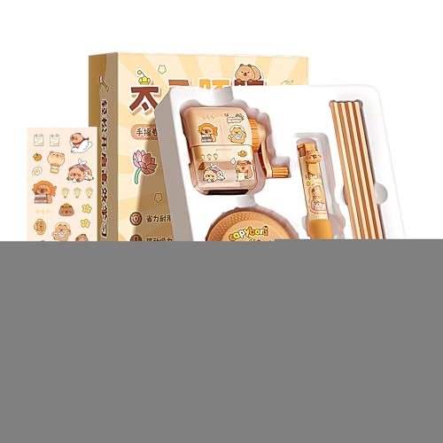 スクール用文房具セット | 女子向けかわいいキャラクター学用品 - 学習 ご褒美 鉛筆削り 電動クリーナー 消しゴム 鉛筆 子供 学生 ティーン