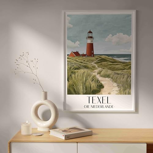 Texel Pays-Bas poster de ville impression d'art tableau mural A4 - 6