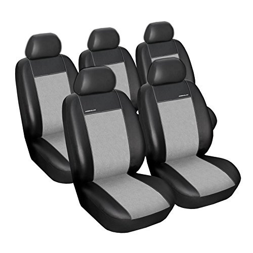 DKMOTO DK274B/G Premium Tailored Seat Covers for Volkswagen Touran 2003 - 2009 (5 Seater) Leatherette