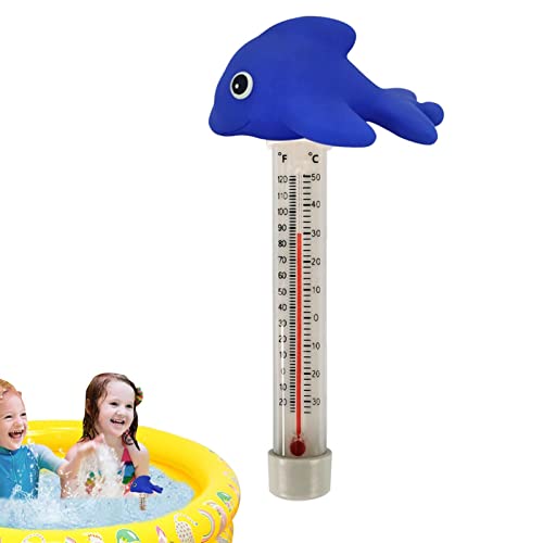 Schwimmendes Poolthermometer,Enten-Wasserthermometer | Bruchsicheres lustiges Poolthermometer mit dünnem Seil für öffentliches
