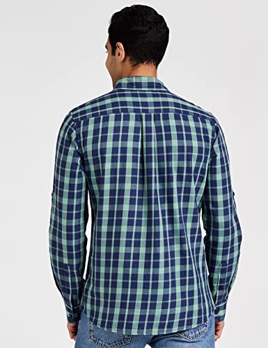 Image of Amazon Brand - Symbol Men's Cotton Checkered Regular Fit Casual Shirt