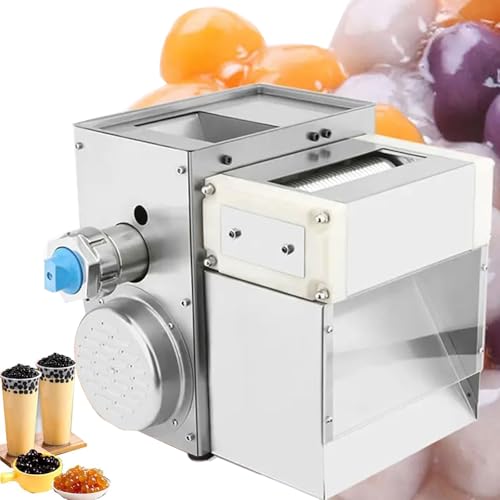 Máquina for hacer perlas de tapioca comercial, máquina for hacer perlas Boba eléctrica de 400 W, máquina for hacer bolas de taro con bolas perales automáticas de 2-5 kg/h con botón de emergencia(4mm)