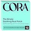 Cora Paquete de 2 parches de alivio de calor, alivia los calambres hasta 8 horas con el calor del carbón activado, se adhiere a tu ropa para aliviar los calambres exactamente donde lo necesites
