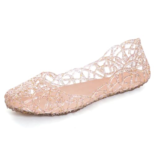 Image of Dear Time Women Flat Heel Summer Beach Jelly Shoes