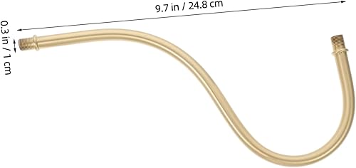 Miniatura 2 de MERRYHAPY Lámpara curvada de metal vástago DIY lámpara Rod para lámpara colgante lámpara de pared brazo Rod reemplazo