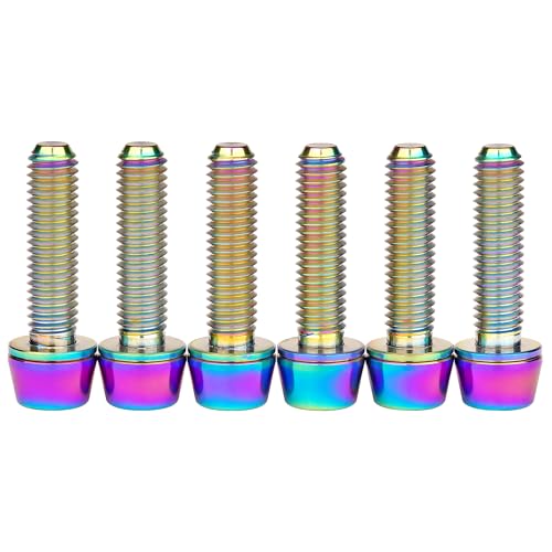 Image of Titanium M5x20mm Allen Hex Tapered Bolt Screw (Colorful)
