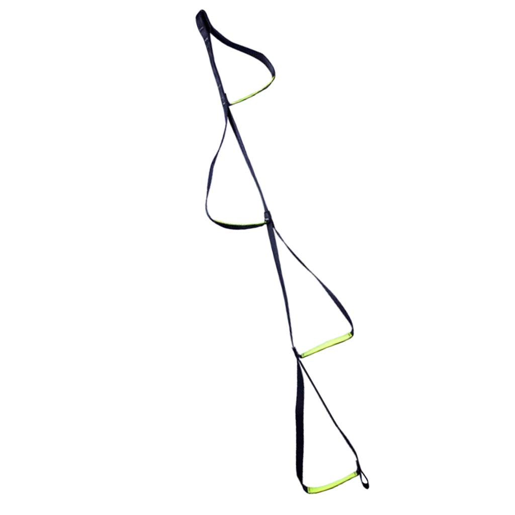 4 Loop Standard Chain Nylon Webbing Rope Ladder for Men Women Outdoor Caving Safety Equipment