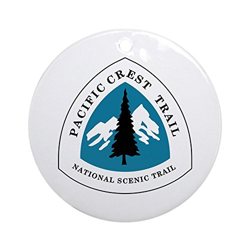 CafePress Pacific Crest Trail, California Round 4 MDF Holiday Ornament