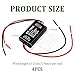 SSNNUU 4PCS 6V-30V GS-100A LED Brake Light Flasher with Pre-Wired,Universal Pulsing Strobe Flashing Module Controller for Most Motorcycles Cars Trucks SUVs Brake Light Tail Stop Light (4PCS)