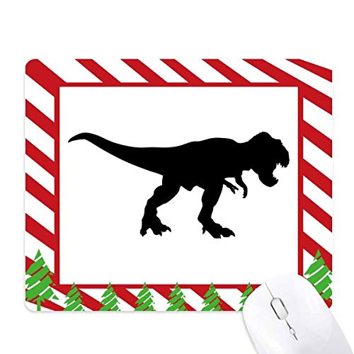 Tapis de souris dinosaure noir tapis de bureau motif canne de noël imprimé