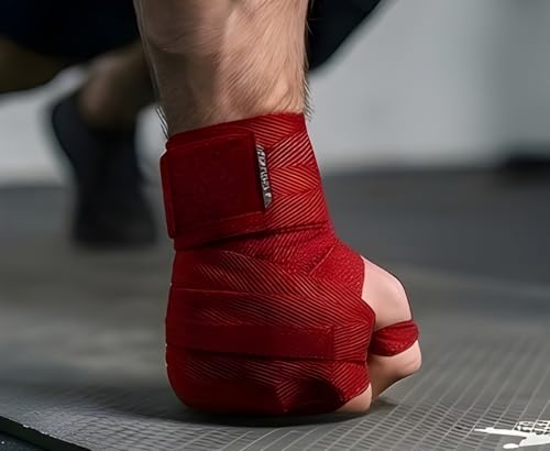 Image of Blue Gym Hand Wrap Gloves for Workout and Weight Lifting, 5 Feet Long, 2 Inches Wide, 1 Pair (Red)