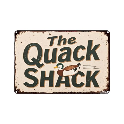 Vintage Duck Coop Sign "Quack Shack" - 12x8 Inch Rustic