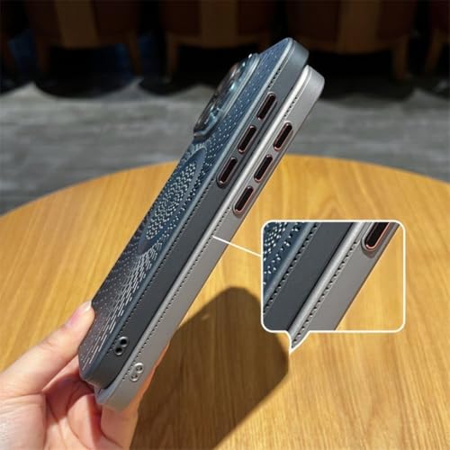 Coque iPhone 15 Plus rose ultra fine pour recharge magnétique au bureau