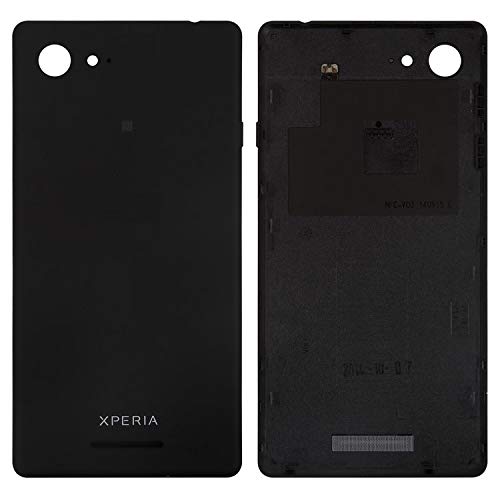 Housing Back Cover Battery Cover Replacement Repair Parts Compatible with Sony D2202 Xperia E3, D2203 Xperia E3, D2206 Xperia E3, (Black)
