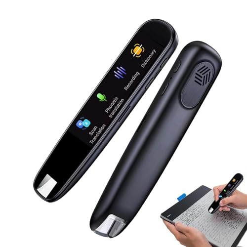 Scanner con penna per traduttore - Supporto per 113 lingue per leggere Penna per scansione di traduzione portatile scatta foto multilingue Traduzione offline accurata per dislessia Viaggi Ad
