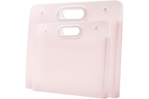 2pcs Plastic Art Portfolio Folder, Kids Art Portfolio Case for Diamond Painting,...