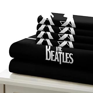 The Beatles Parure De Lit,Microfibre 3D Rock ‘n’ Roll Literie Ensemble Hypoallergénique Housses De Couettes avec Taies D… - Les Beatles, Paul McCartney, John Lennon, RIngo Starr, George Harrison The Beatles Parure De Lit,Microfibre 3D Rock 'n' Roll Literie Ensemble Hypoallergénique Housses De Couettes avec Taies D… – Image 5