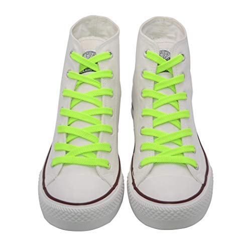 Image of VSUDO 2 Pairs Double Layer Flat Sneaker Shoe Lace, Flat Shoelace /Shoe String