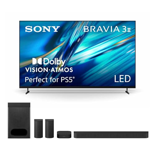 Image of Sony BRAVIA 3 II 65-Inch 4K Ultra HD LED Smart TV (K-65XR30M2) with BRAVIA Theater System 6 5.1ch Home Theater Sound Bar Bundle