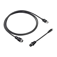 Amazon | CableMod Pro Coiled Keyboard Cable (Carbon Grey, USB A to