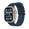Apple Watch Ultra 2 [GPS + Cellular 49mm] Smartwatch with Rugged Titanium Case & Blue Ocean Band One Size. Fitness Tracker, Precision GPS, Action Button, Extra-Long Battery Life