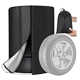 Borsa Universale per Portapneumatici,Borse per Pneumatici Auto Universale 4 Pneumatici Copertura Copri Gomme Impermeabile Stagionale Custodia per Pneumatici Antipolvere Borse,Nero,85x120cm/33.5x47.2in