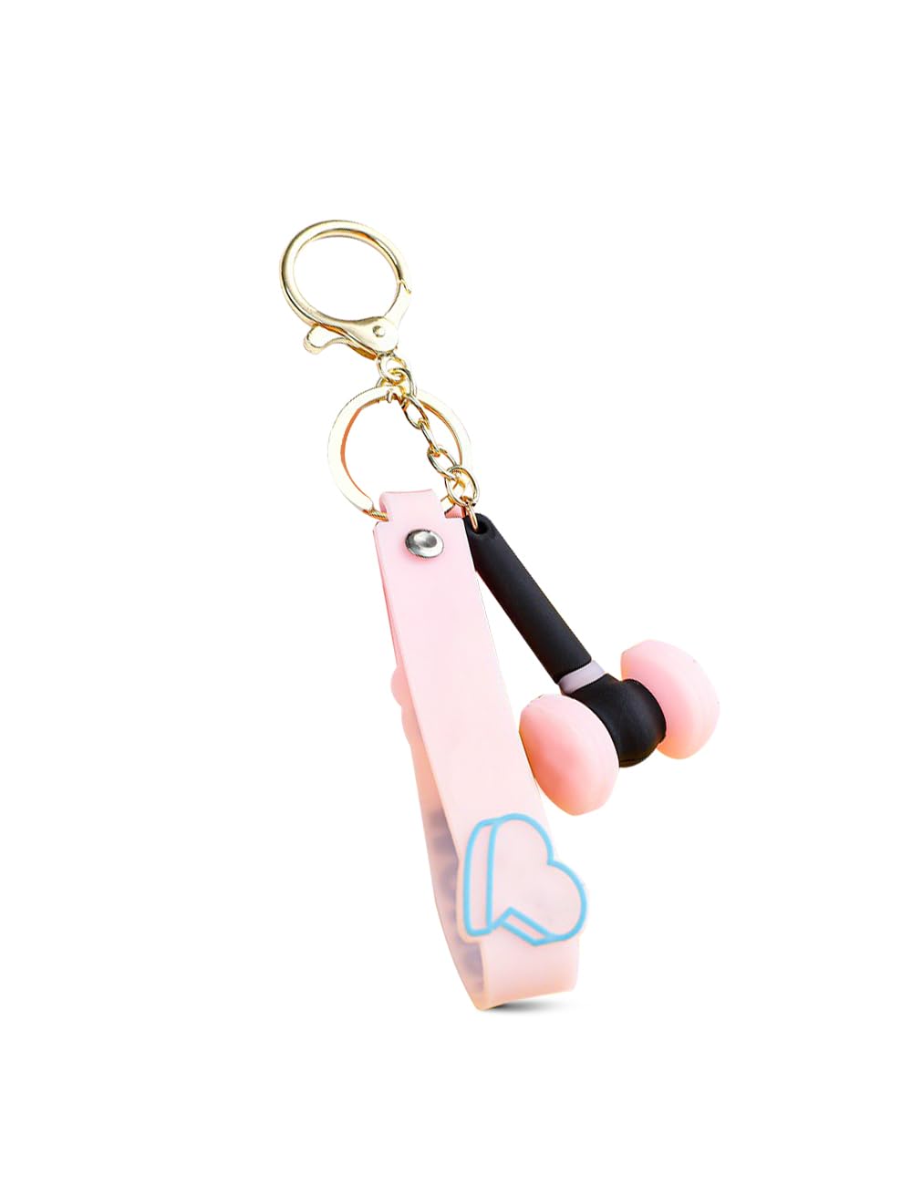 Swico Remado Kpop Keychains Keyring Car Key Pendant Women Handbag Wallet Keychain Black and Pink