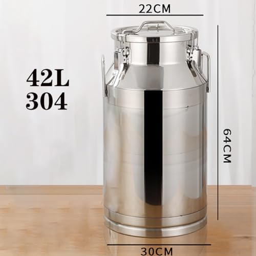 Ultra Thick 304 Stainless Steel Sealed Barrel - Ideal for Storing & Transporting Peanut Oil, Beer, Milk & Tea - Durable, Leak-Proof, Versatile Container