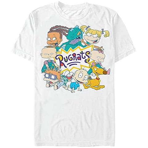 Nickelodeon Rugrats Gang T-Shirt, White, X-Large Cover