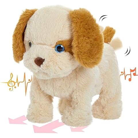 CozyWorld Walking Electronic Dog Plush Singing Interactive Puppy Stuffed Animals Animated Funny Toys Tail Wagging, Gifts for Boys Girls Cover
