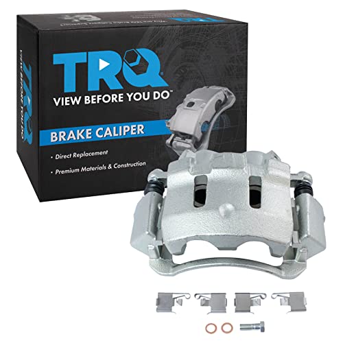 Image of TRQ Front Right Brake Caliper w /Bracket Passenger Side