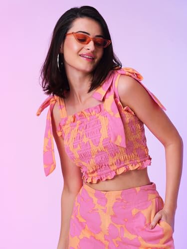 Image of Globus Women Co-Ord Set (3641584001 Multi Orange XS)