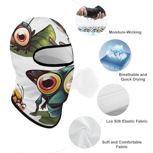 Balaclava para hombre, máscara para esquí y ciclismo, cubreboca con diseño de insecto, para invierno miniatura 3