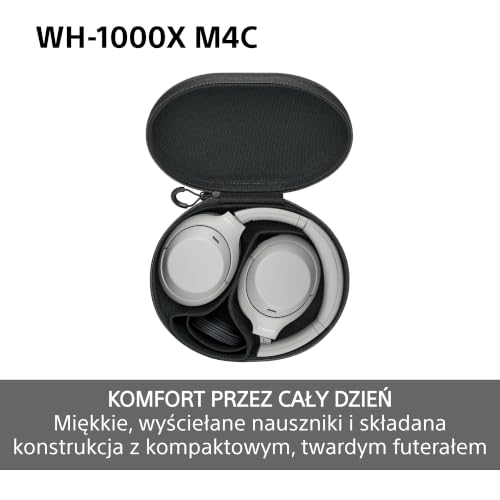 Bezprzewodowe słuchawki Sony WH-1000XM4C z funkcją redukcji szumów